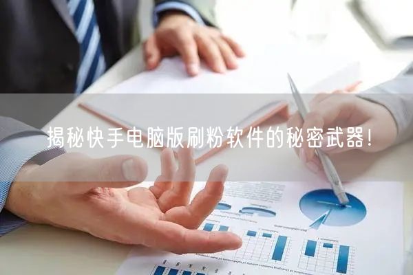 揭秘快手电脑版刷粉软件的秘密武器！
